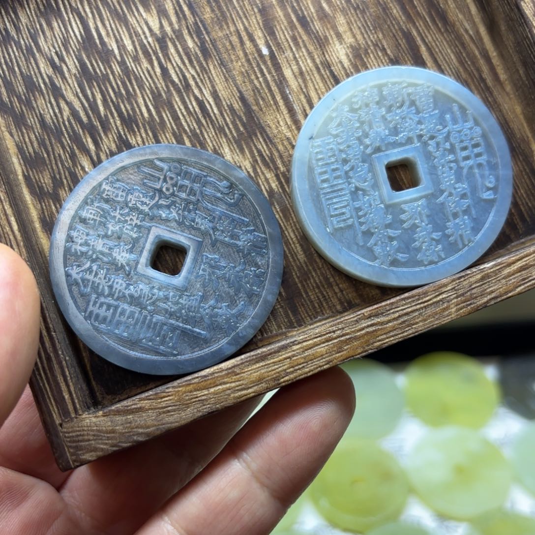 岫玉岫玉山鬼未镶嵌