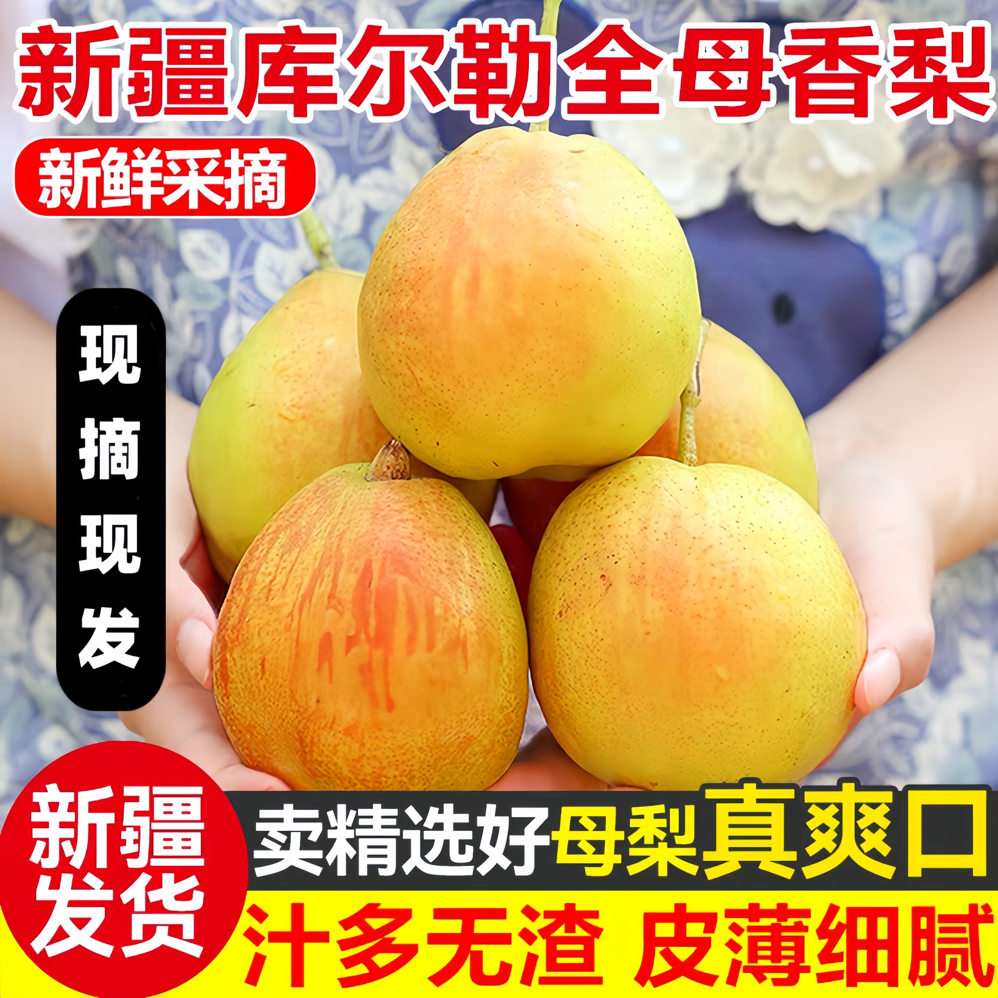 正宗新疆库尔勒香梨当季现摘新鲜水果全母梨子小香梨整箱包邮