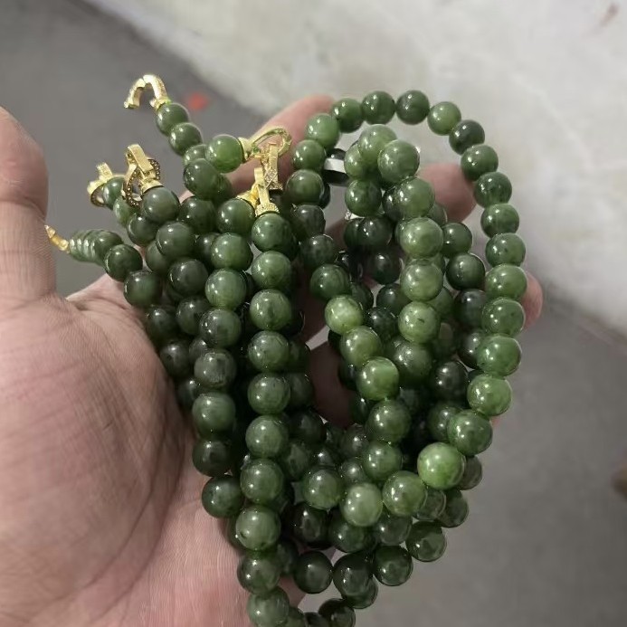 和田玉碧玉妈妈链卡10左右多样性拍一发一