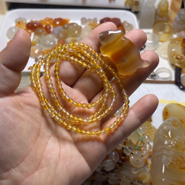 玛瑙/玉髓未镶嵌颈饰2208