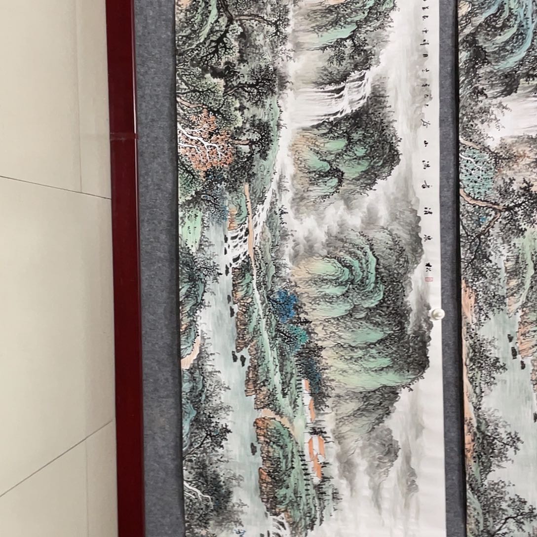 清***凉国画小六尺画芯 捡漏