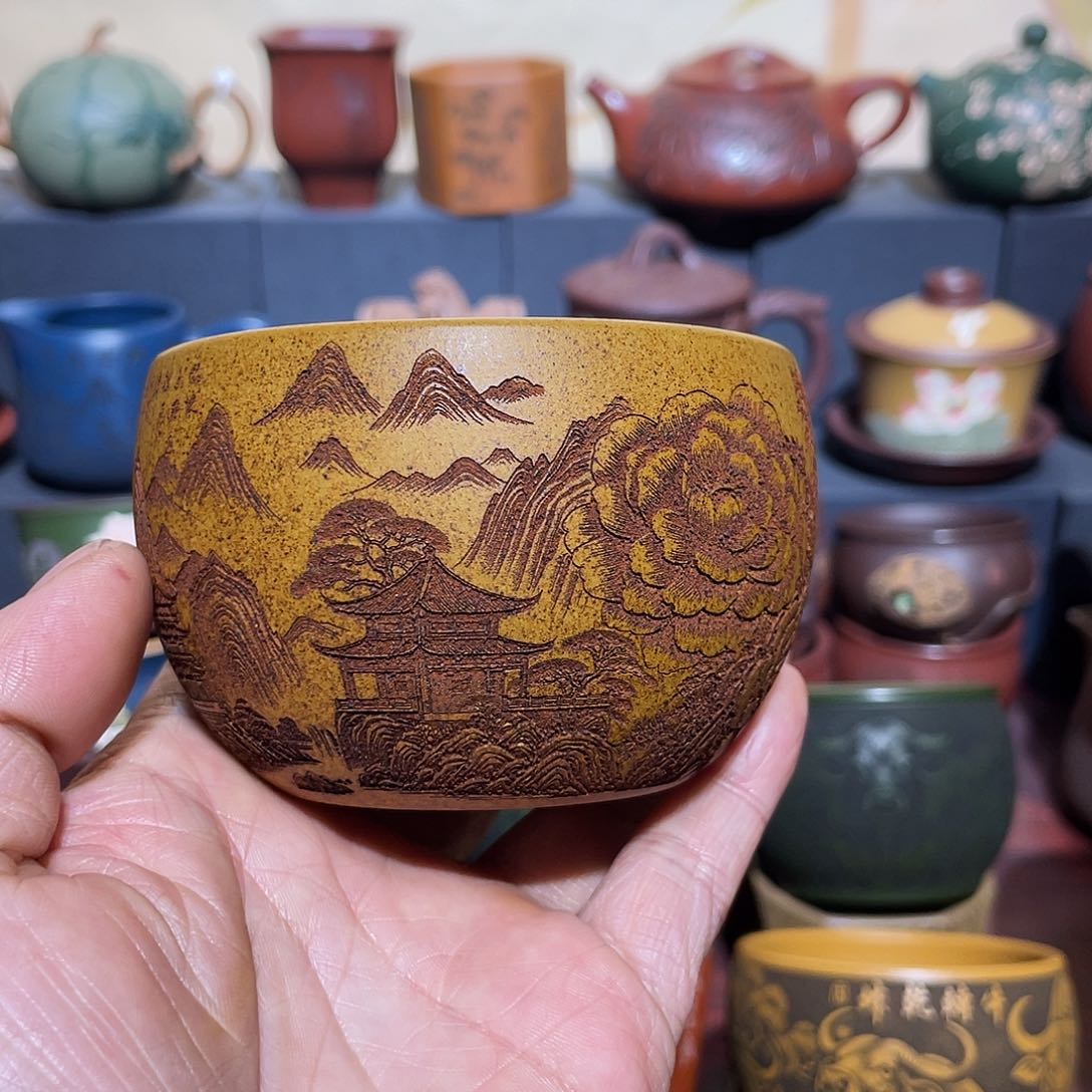 原矿紫砂手工主人杯