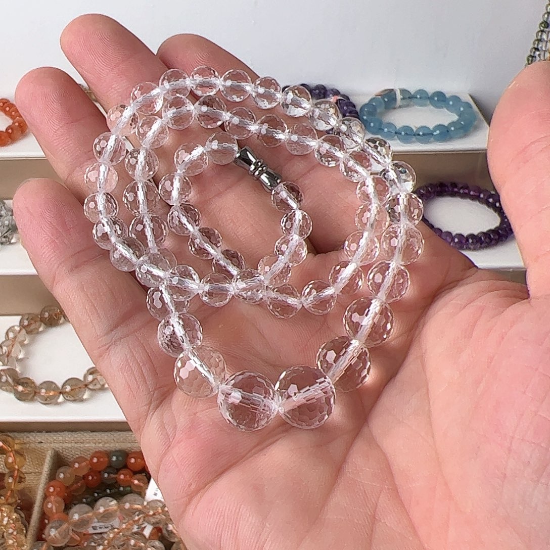 颈饰水晶未镶嵌白水晶项链