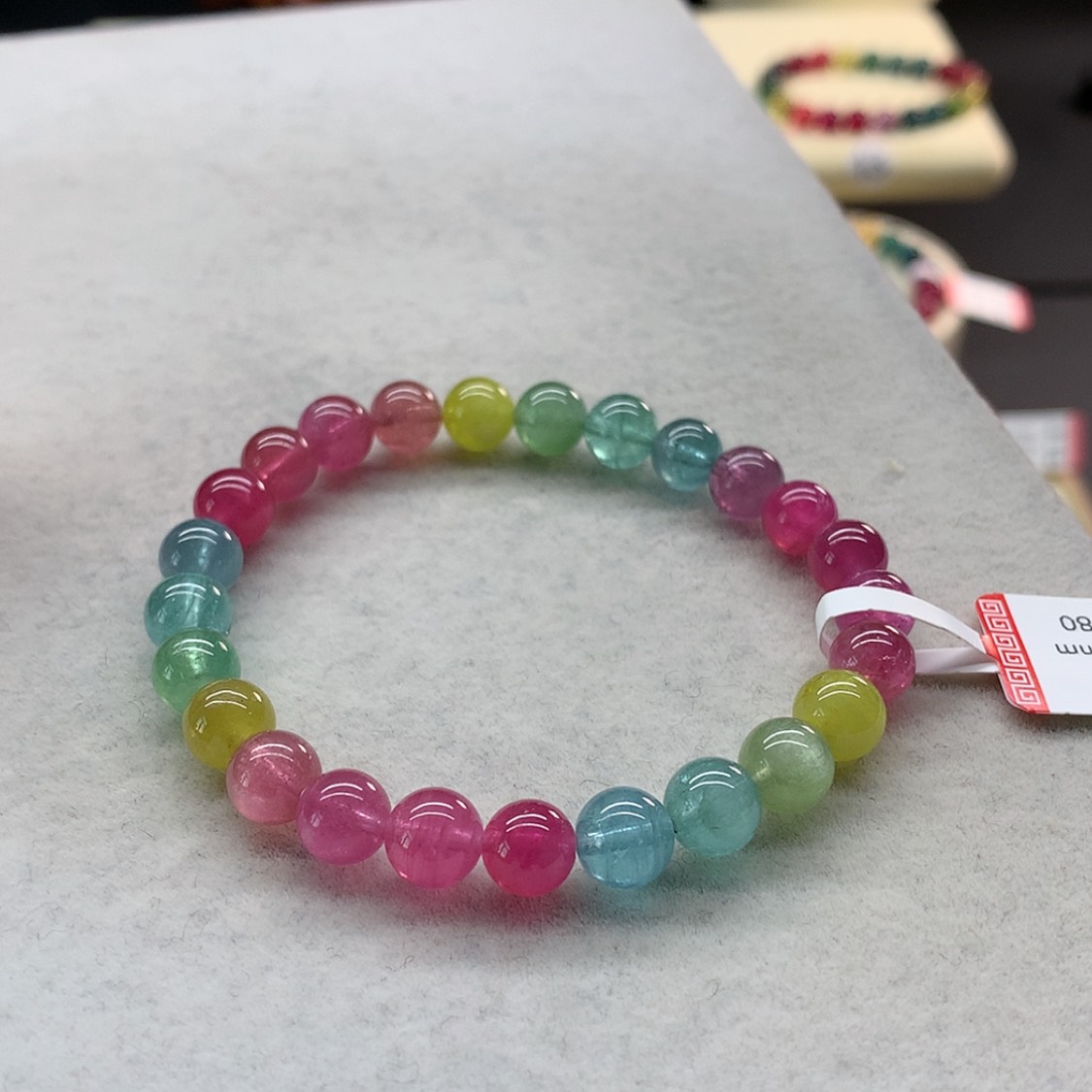 【闪购商品】未镶嵌手链碧玺荧光单圈7.3