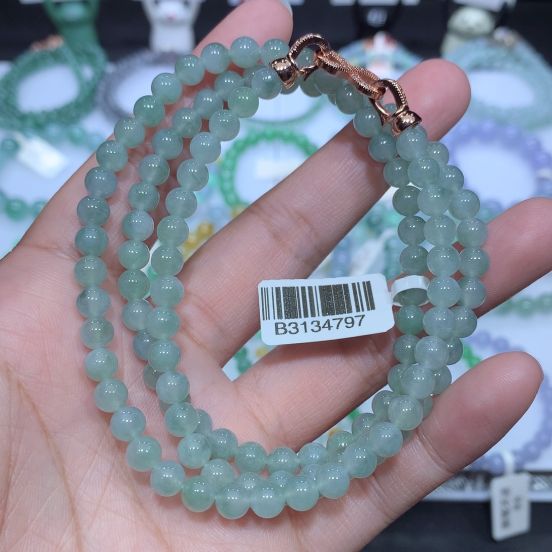 翡翠未镶嵌手串天然