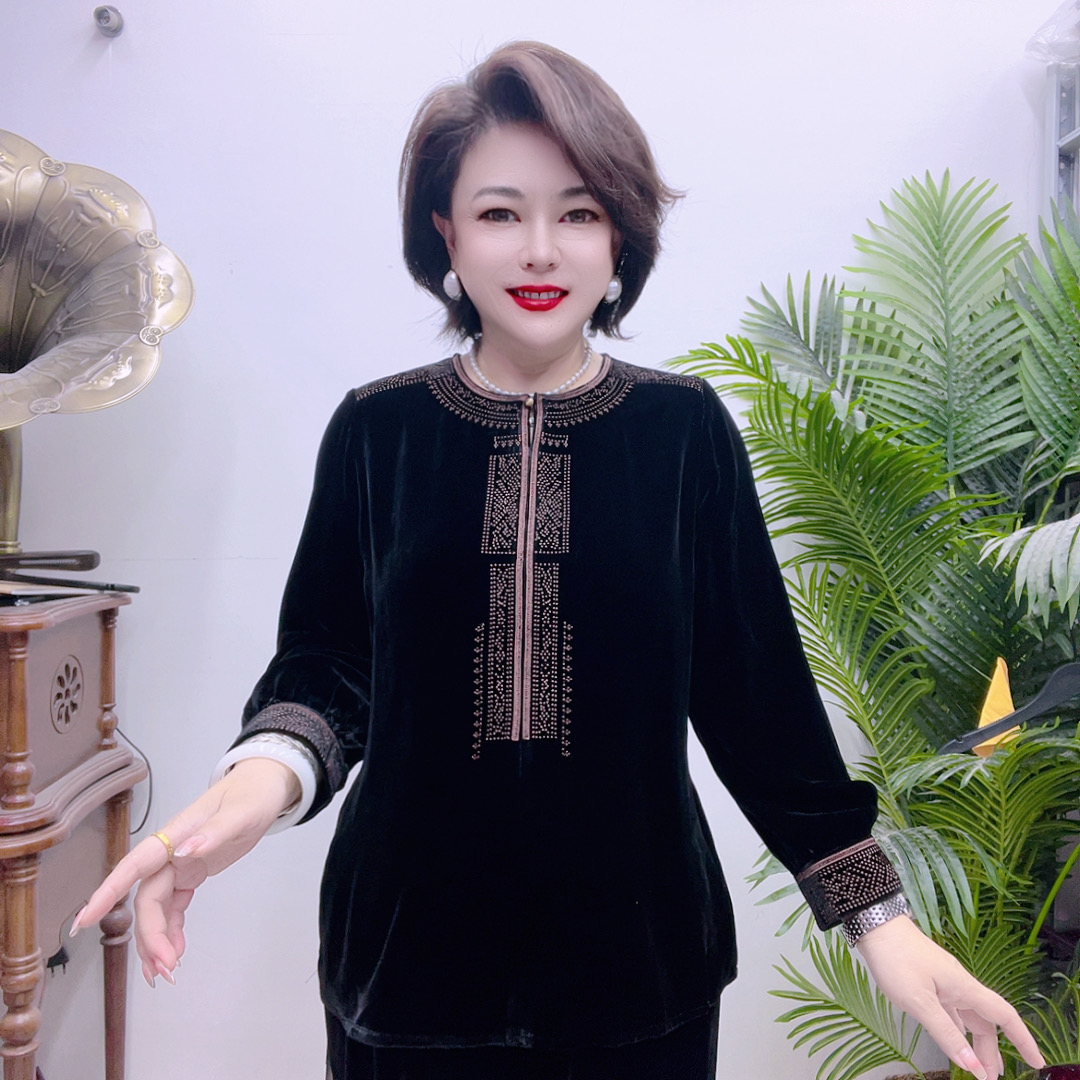 高端桑蚕丝女装大衫10A2288