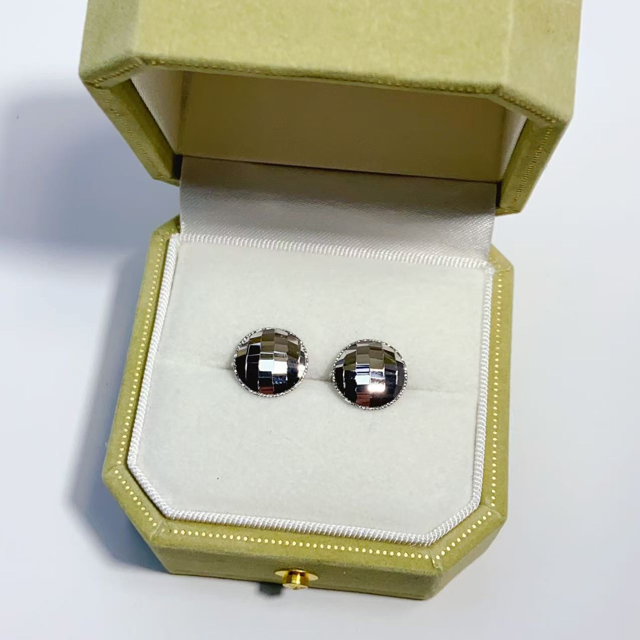 Pt950铂金马赛克圆耳包2.94克百搭简约经典