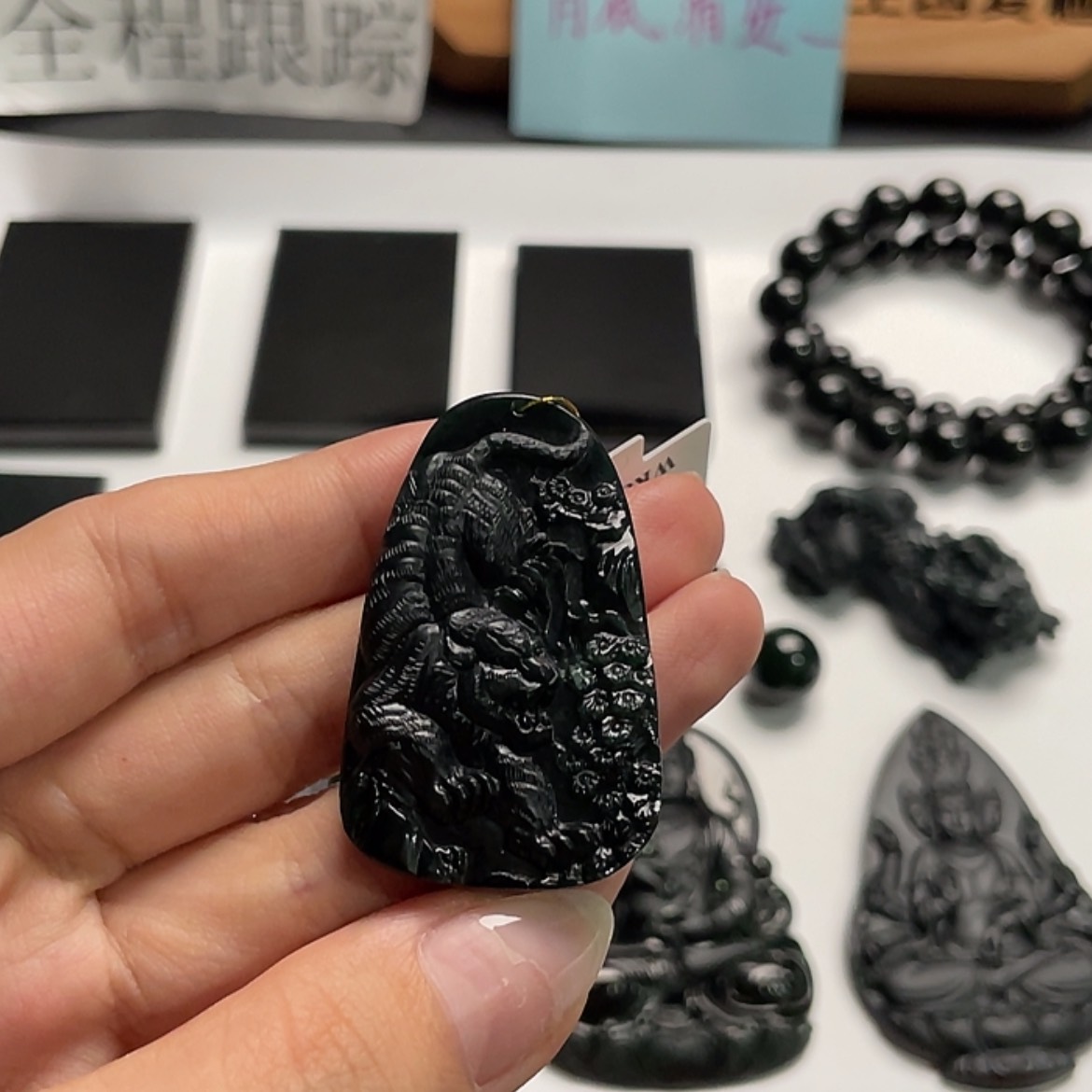 【闪购商品】翡翠裸石墨翠墨翠