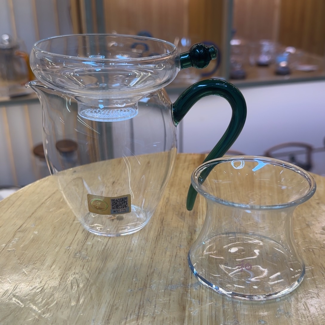 我***良禾器怡然公道杯墨绿➕奉珠激光墨绿