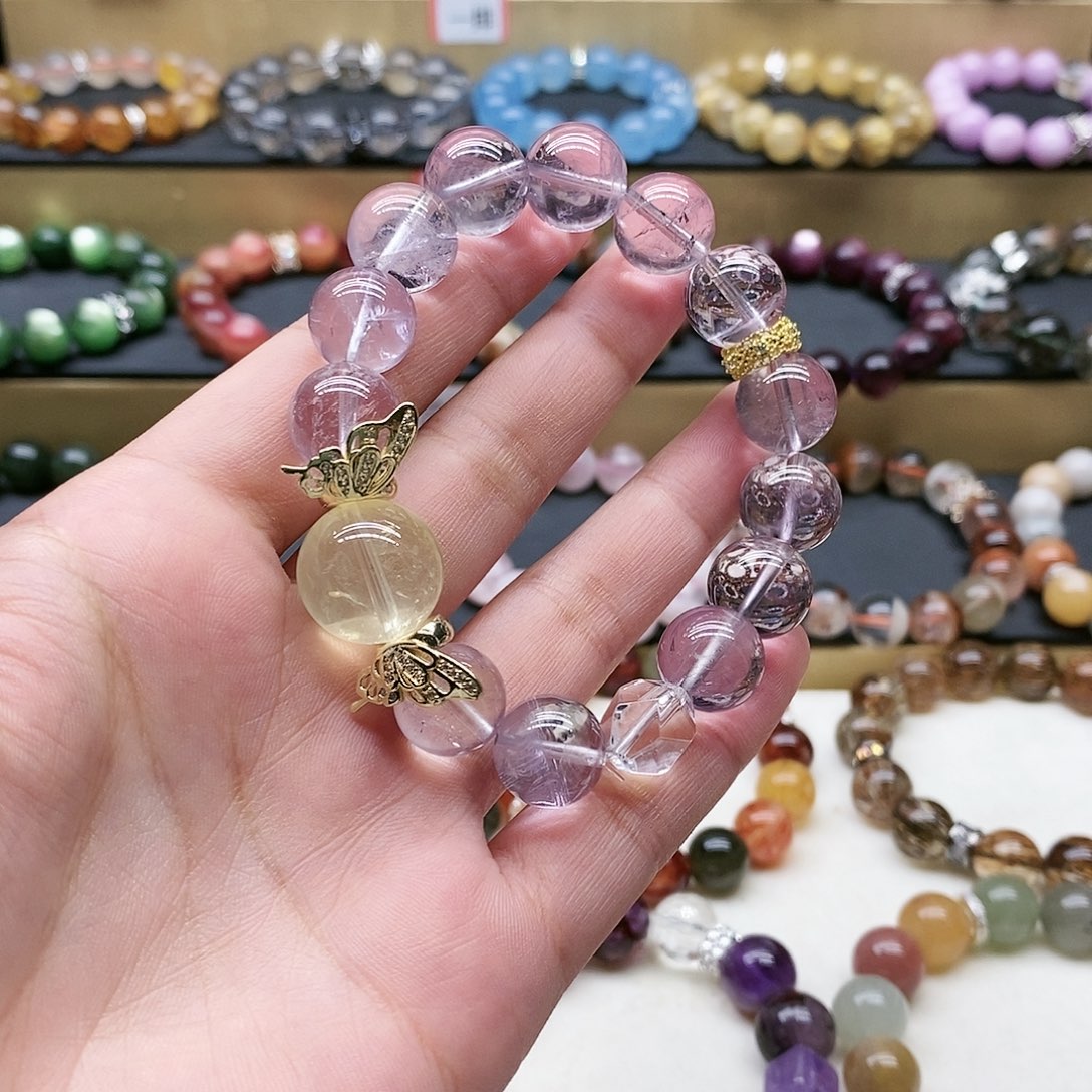 水晶手链未镶嵌紫