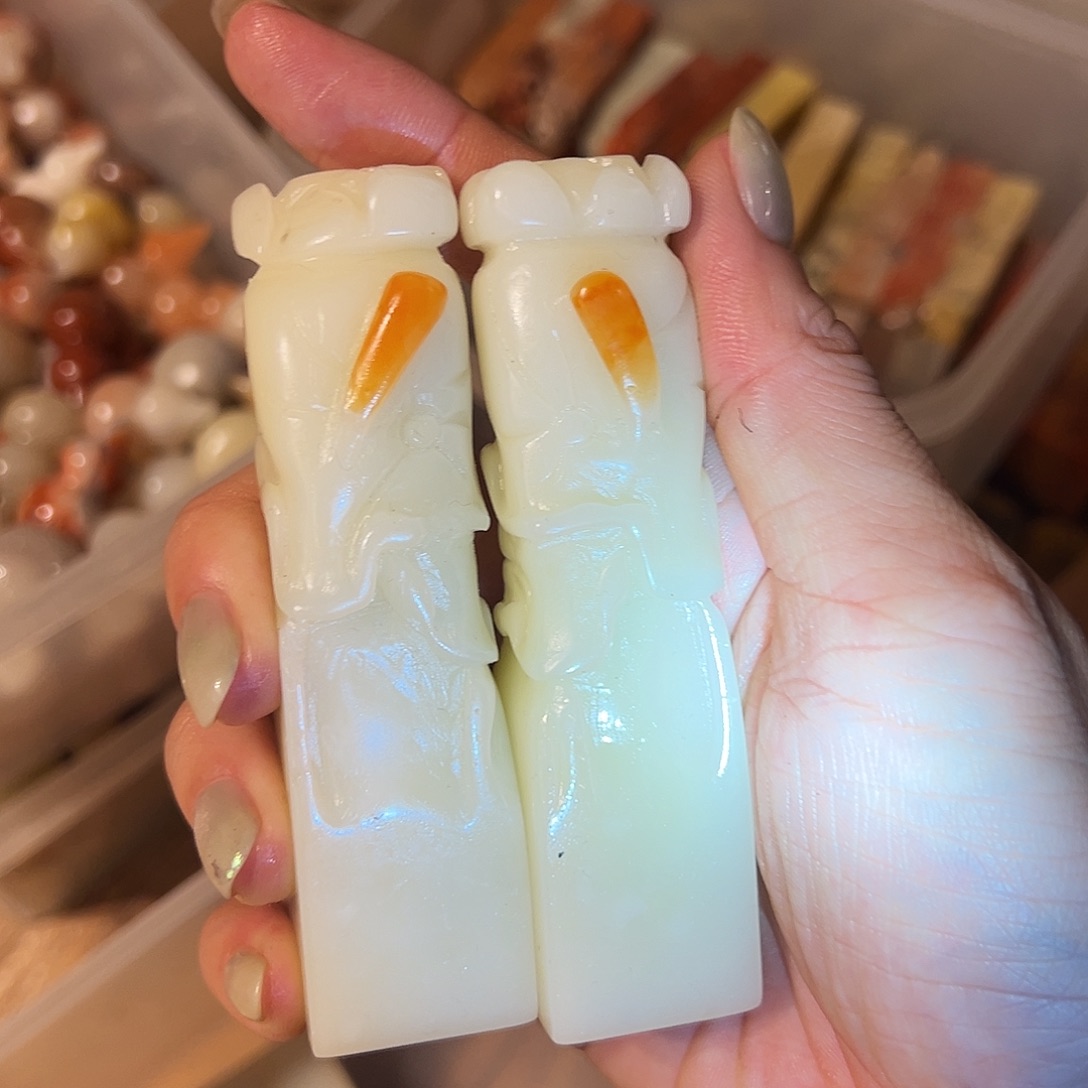 寿山石批发一对2.3