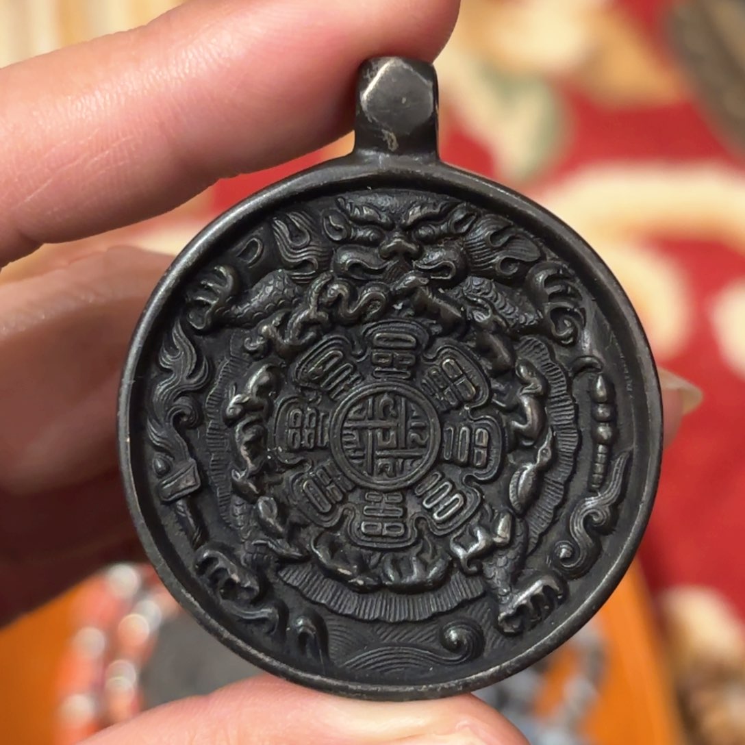 小*铜星月菩提吊坠项链