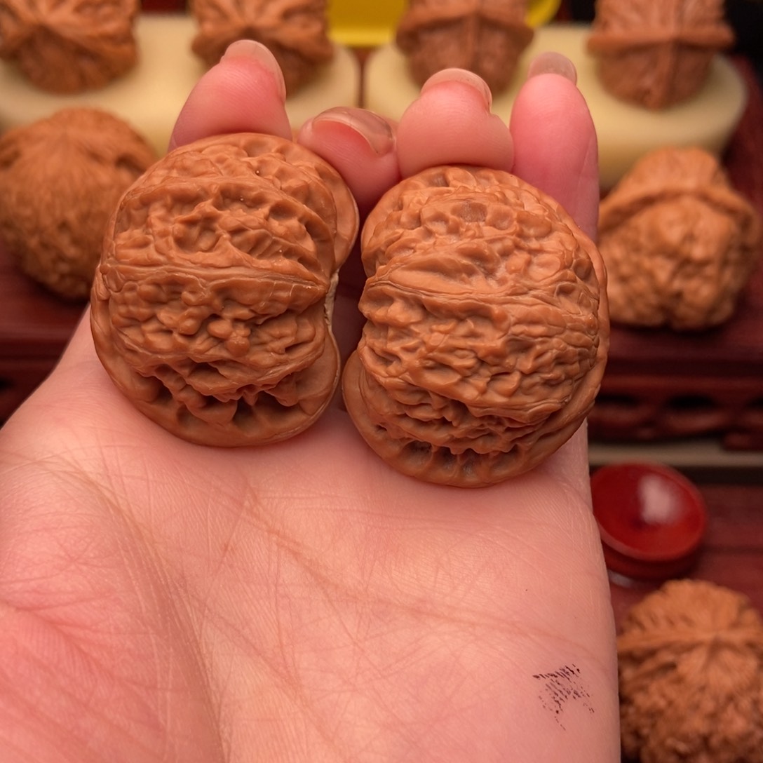 桃核把件宫灯狮子头39