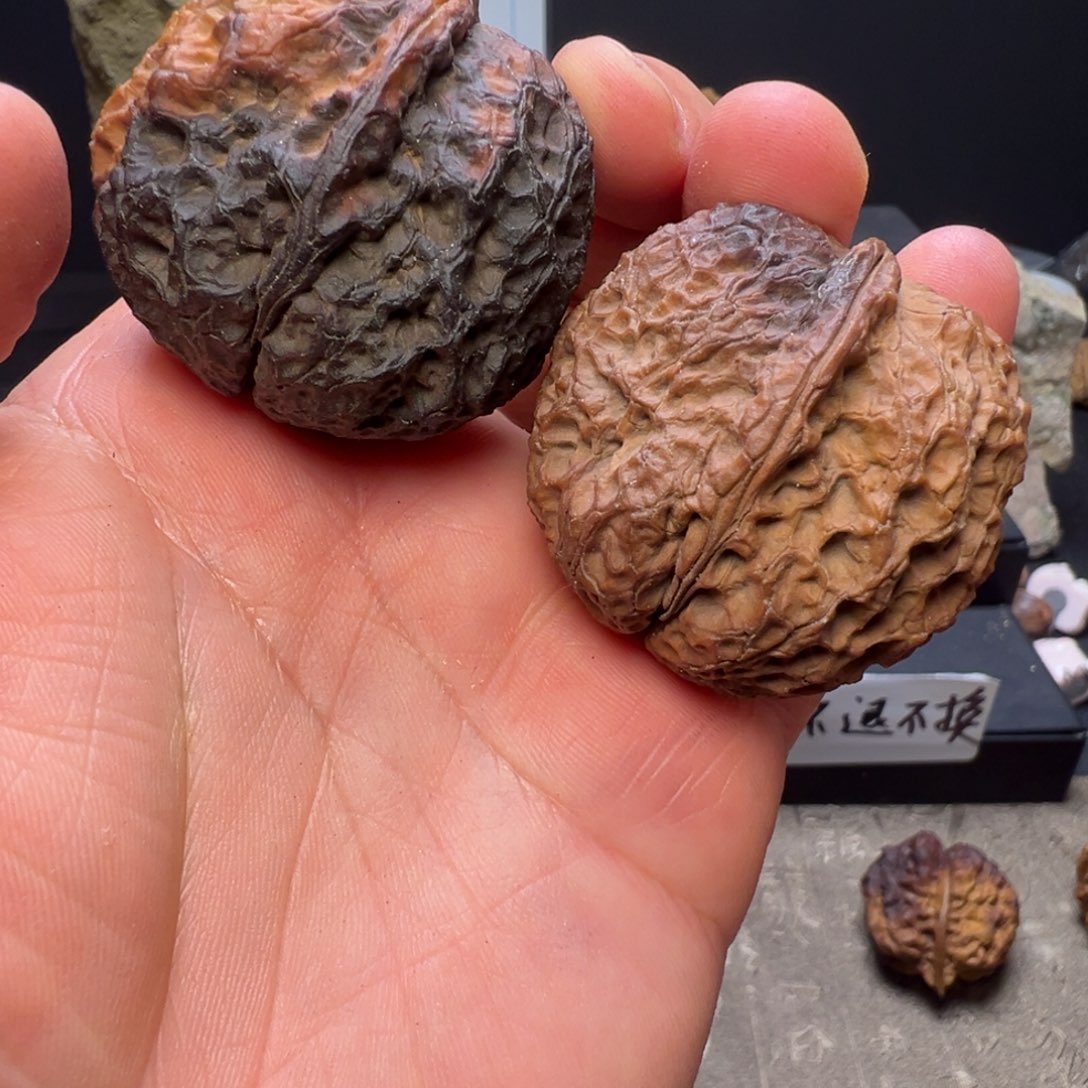 文玩核桃吊坠英武冠43mm