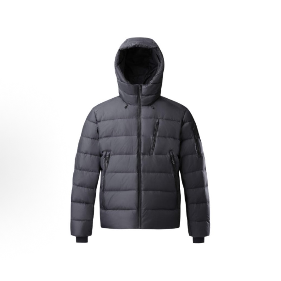 KOLON SPORT/可隆高端商务户外防水防风拉链连帽长袖羽绒服 男款