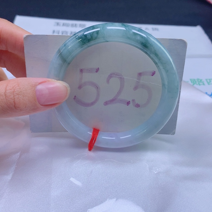 翡翠未镶嵌手镯55圈口