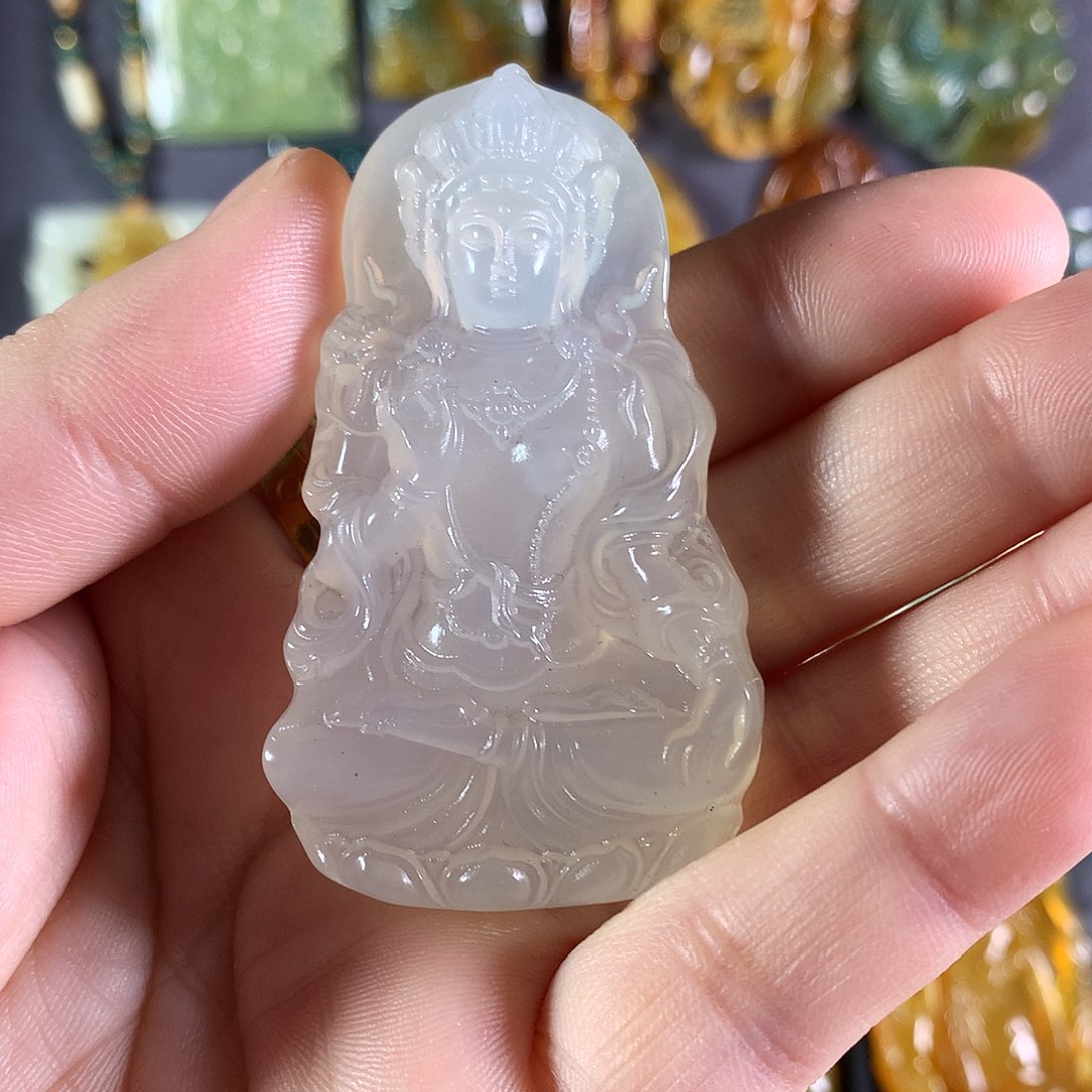 岫玉吊坠(赠链)未镶嵌
