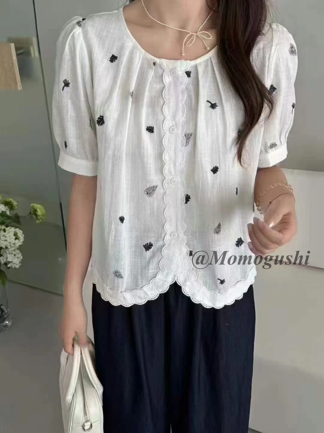 韩系百搭显瘦亚麻小衫夏季女款清凉简约日常高级感