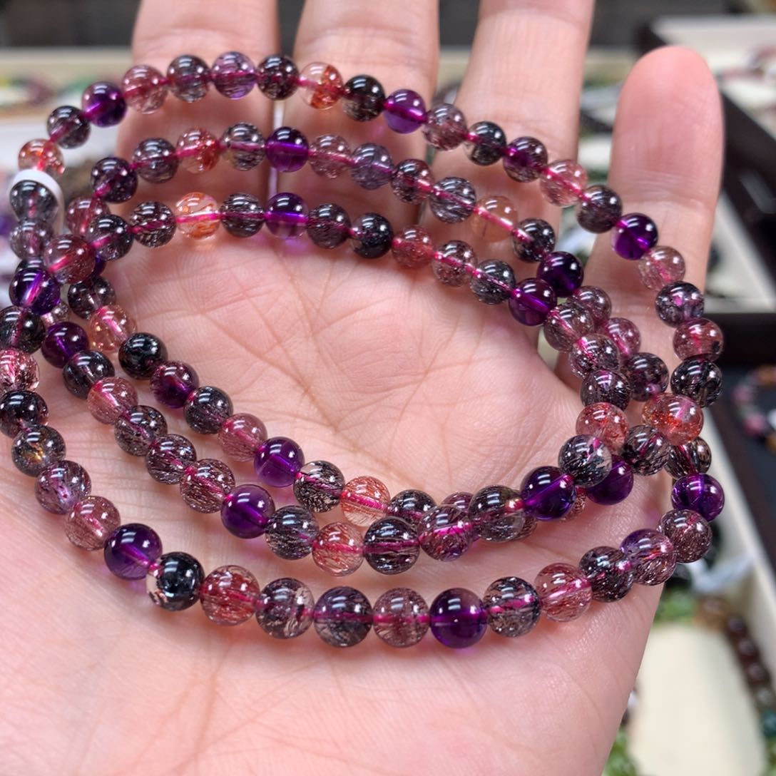 水晶手链未镶嵌牛***牛手链5.8左右