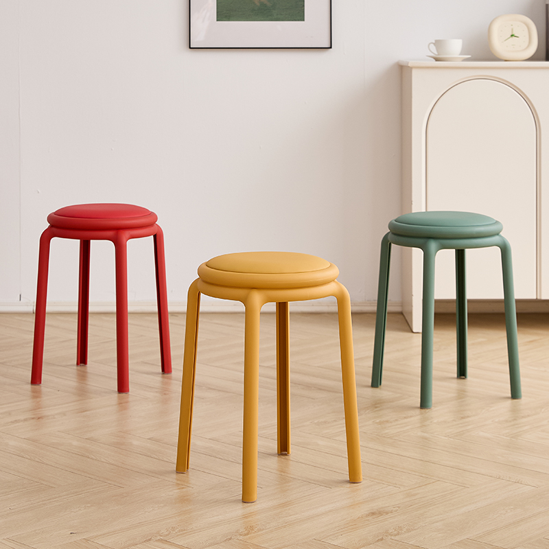 慕格娜软包舒适加厚凳子加大坐面简约轻奢风家用餐桌凳子