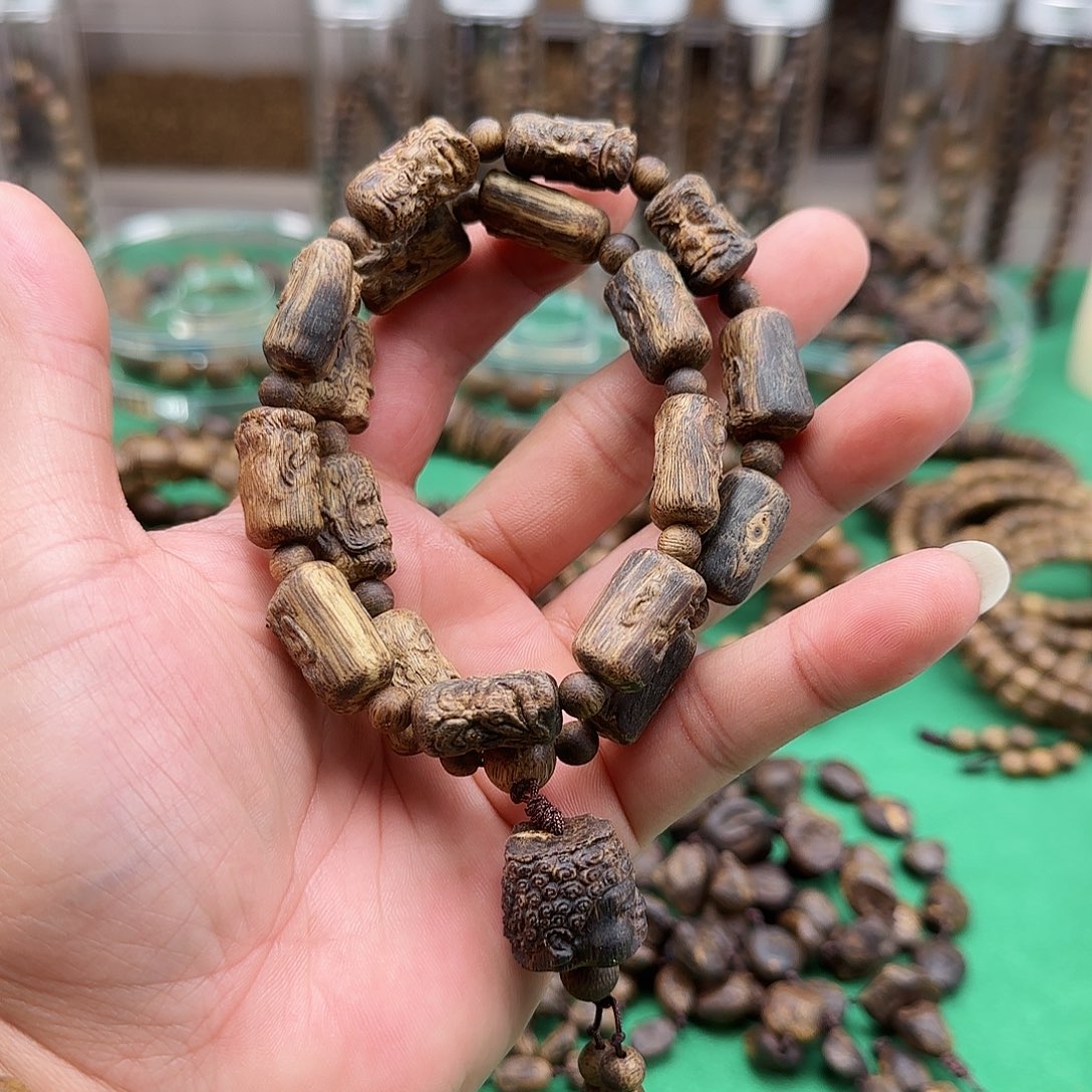 沉香手串海南白棋