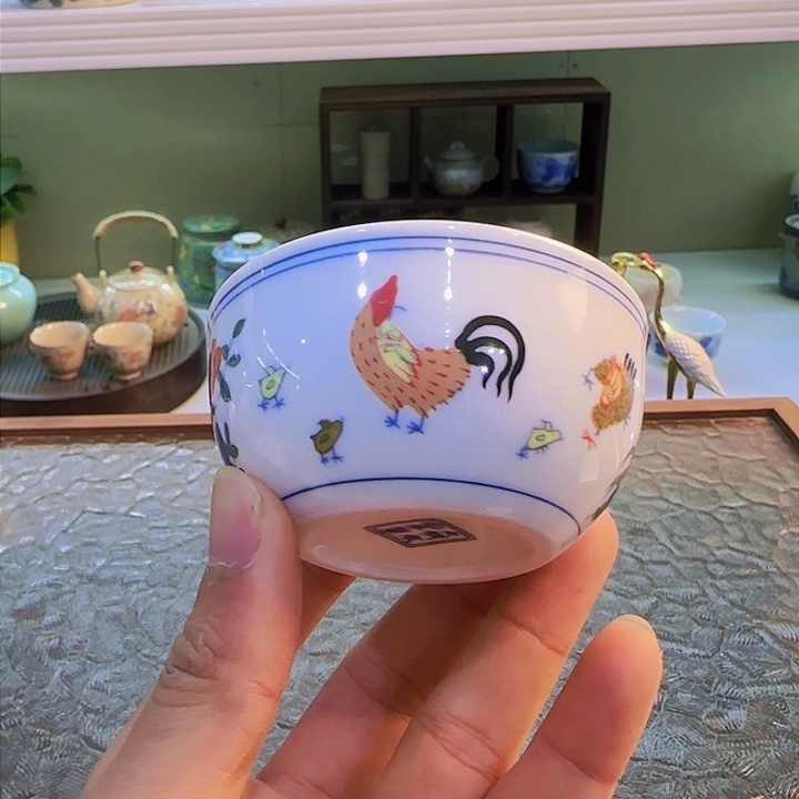 茶具套装旅行茶具青花瓷器茶叶罐个人杯主人杯