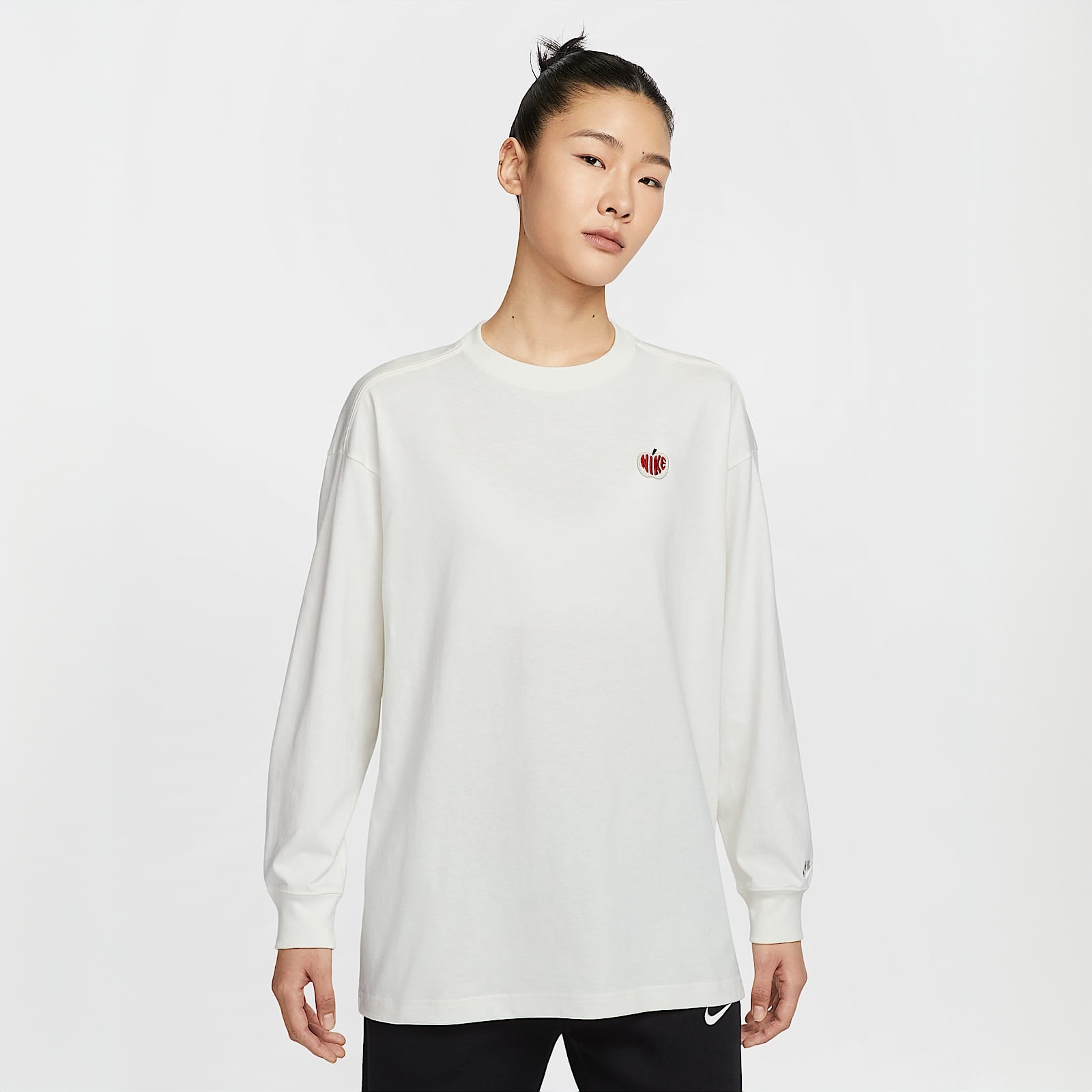 NIKE/耐克情人节女子 Oversize 风长袖宽松针织舒适上衣IB1670133