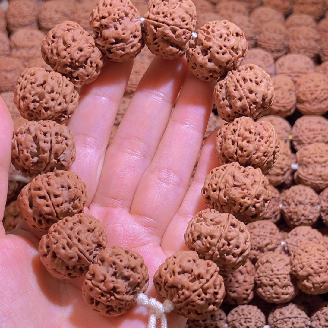 岩***理金刚菩提手串飞碟梅花