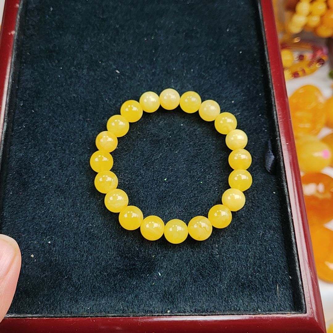 蜜蜡手串未镶嵌手串9