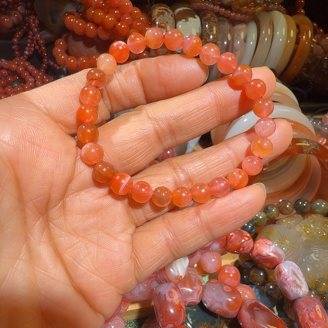玛瑙/玉髓未镶嵌手链