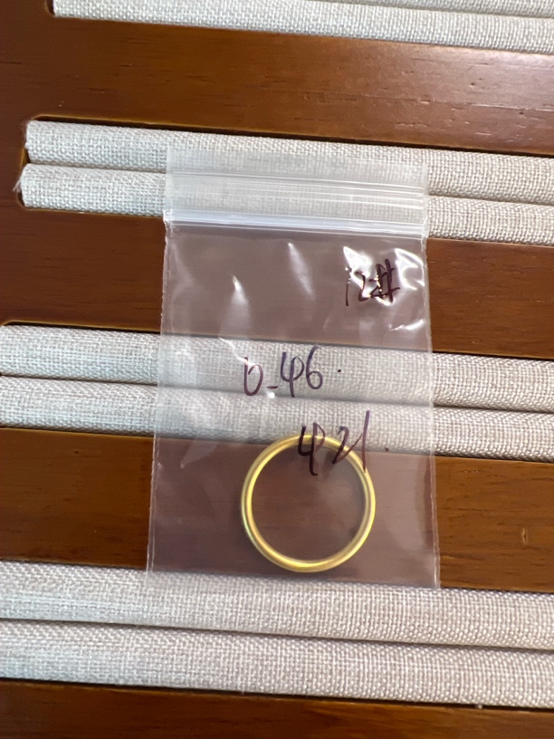 12号 0.46 素圈戒指 足金999