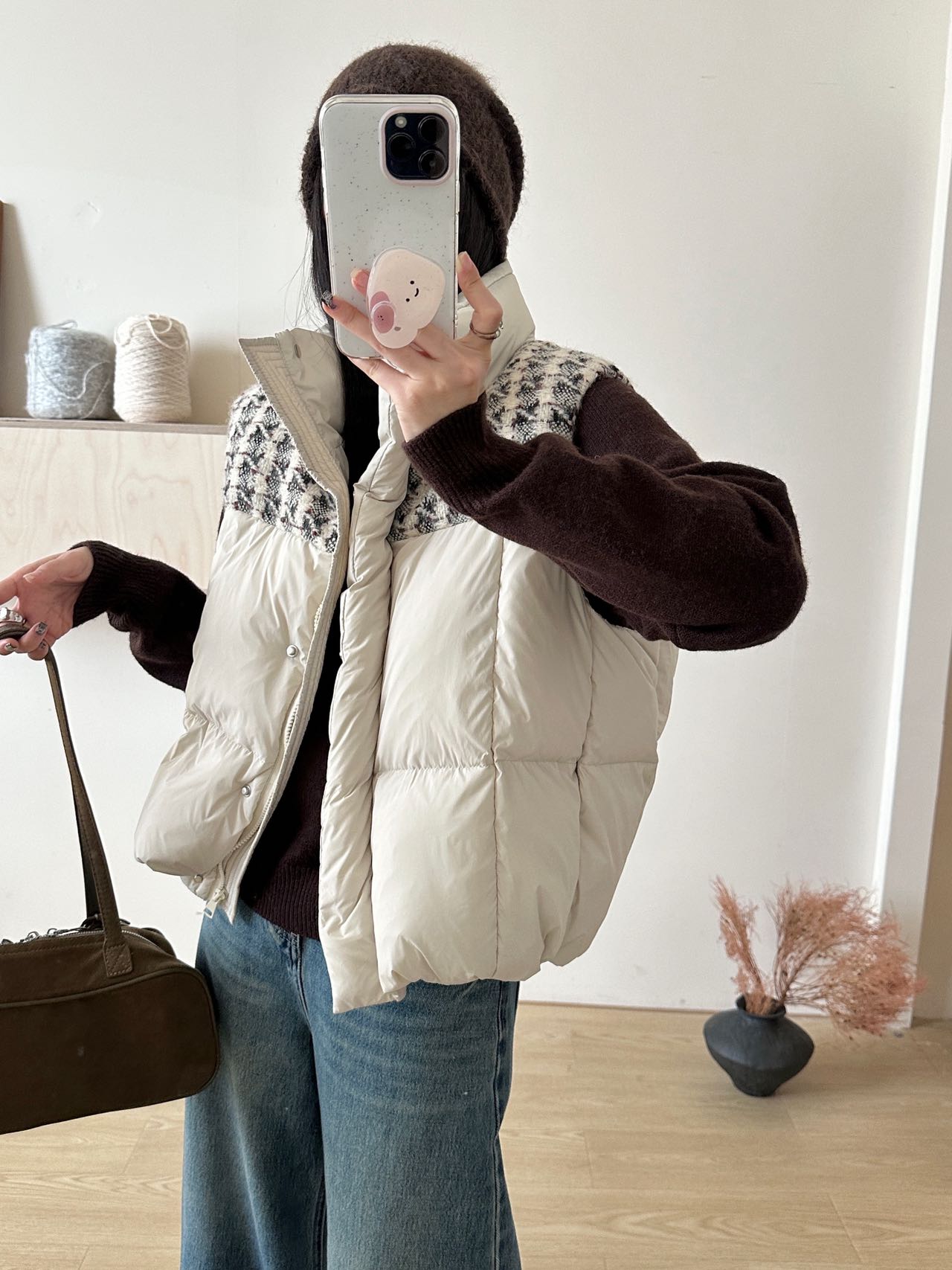 668-1205/50-612/1336  欧货高端立领拼接无袖小香风马甲