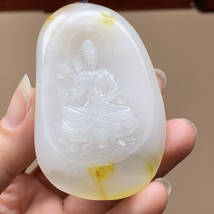 和田玉挂件未镶嵌9****8F