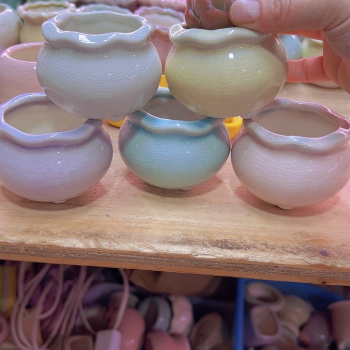 陶瓷花盆当场凑满12包邮