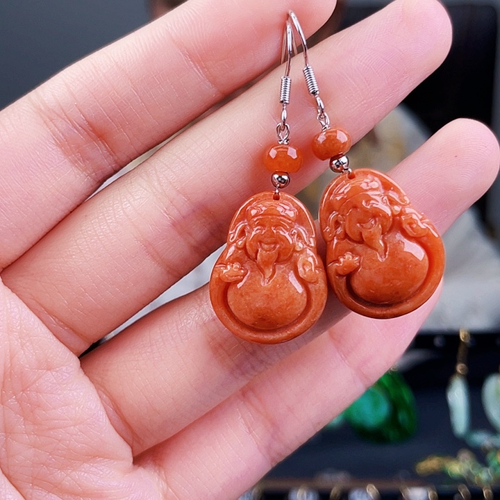 翡翠耳饰未镶嵌饰品