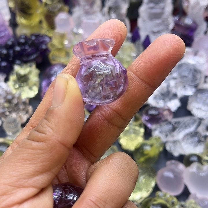 水晶摆件未镶嵌吊坠