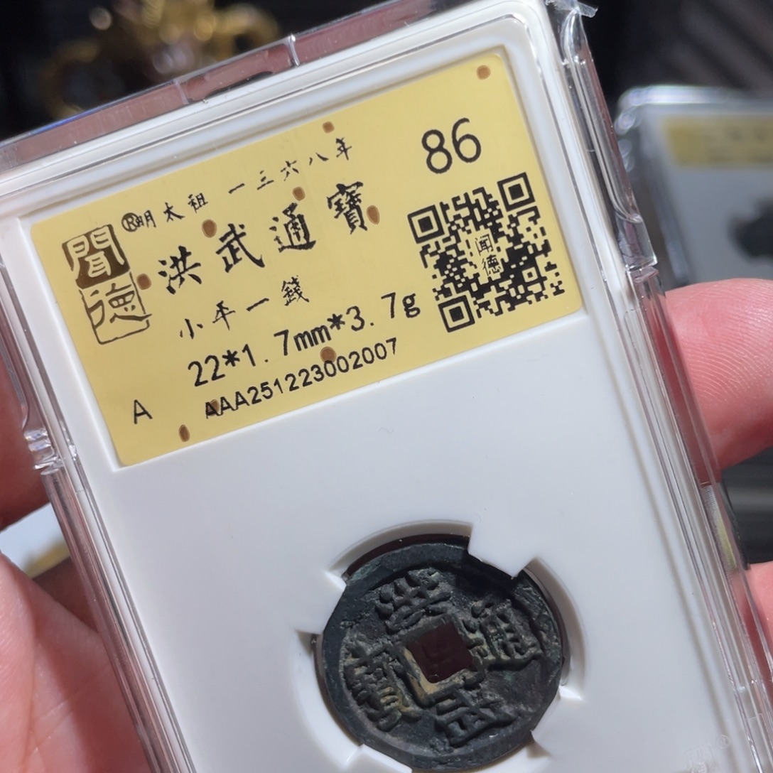 灰***-铜鼎一 洪武通宝20️⃣0️⃣7