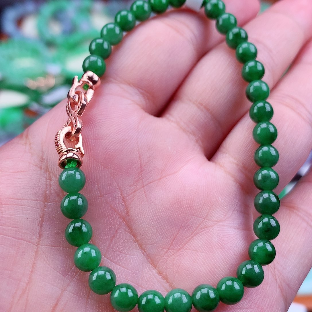 未镶嵌手链翡翠手串