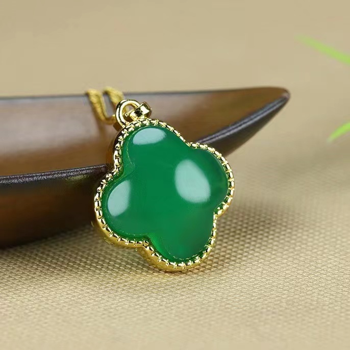 高级轻奢感小清新四叶草吊坠