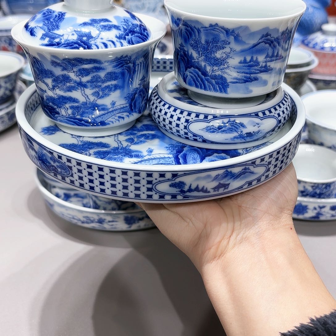 盖碗C***_景德镇高温茶具