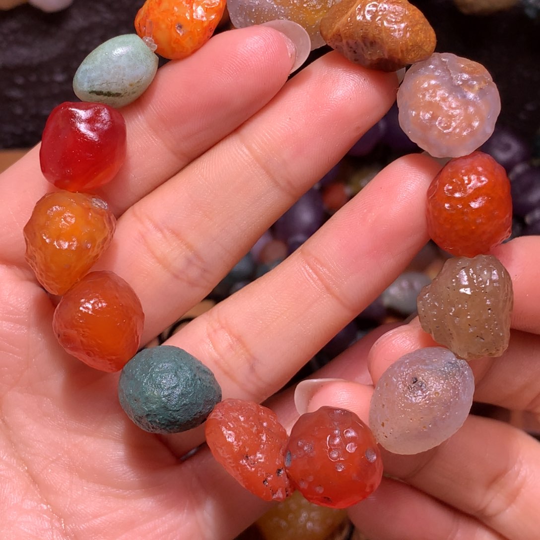 未镶嵌玛瑙/玉髓珠宝半成品