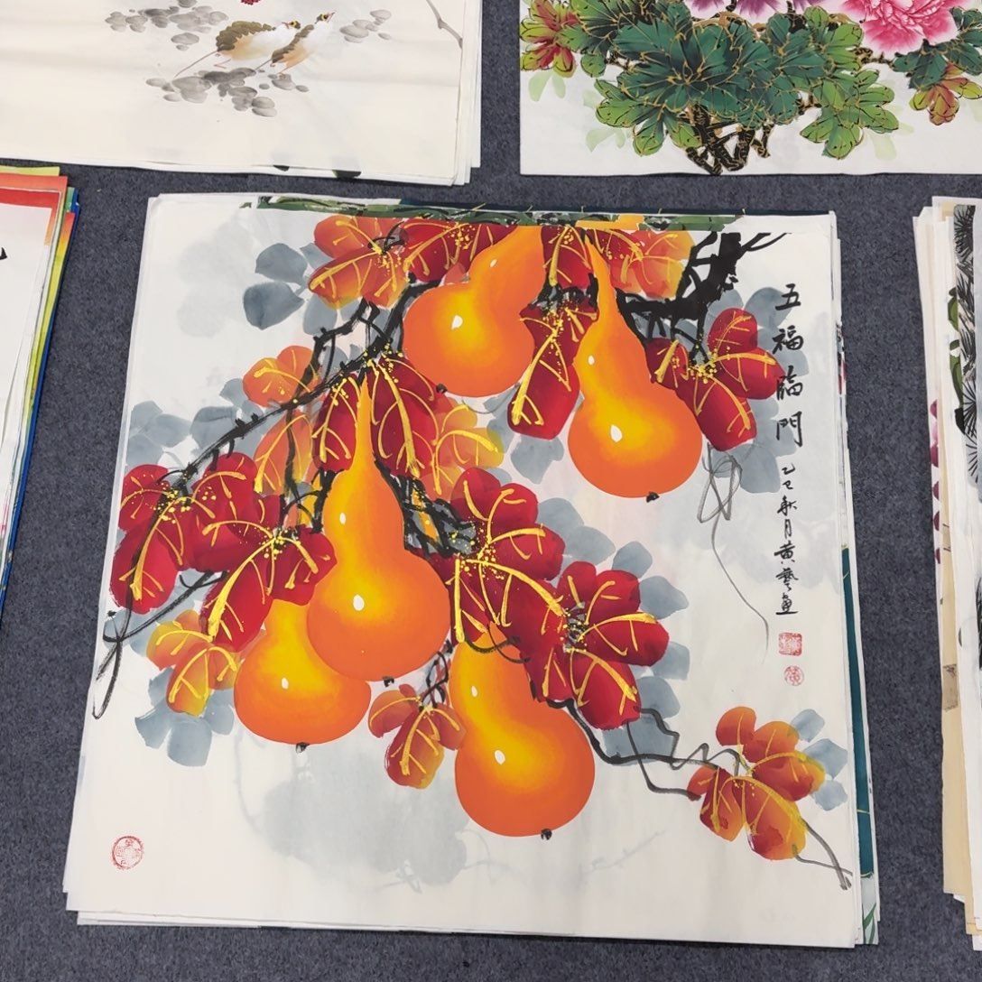 国画68×68精品葫芦手绘画画画