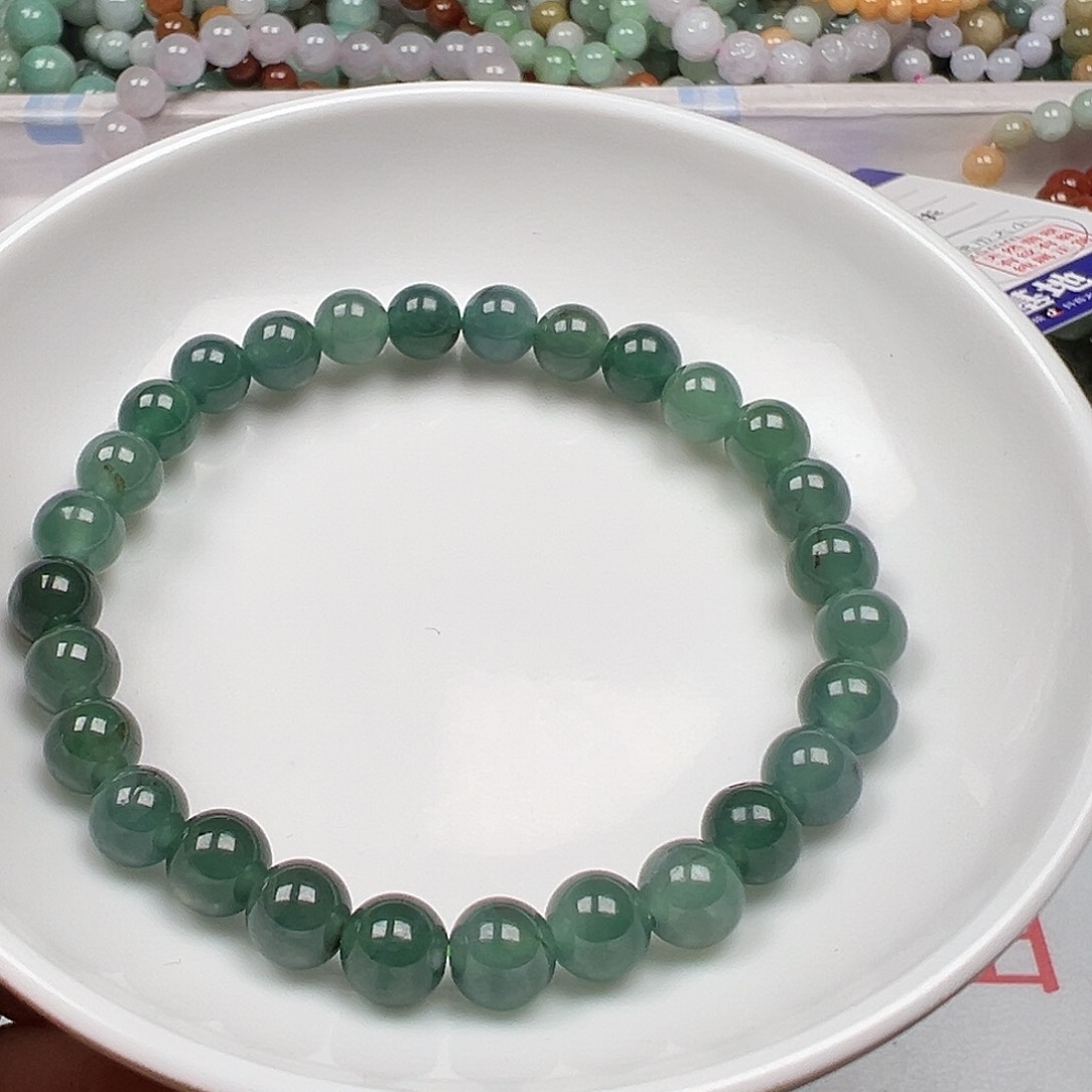 翡翠手链未镶嵌莎****张货主老华