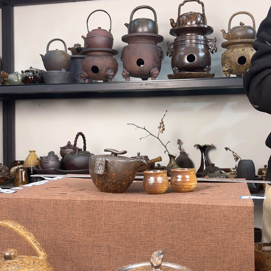 紫泥茶壶紫砂粗陶茶器