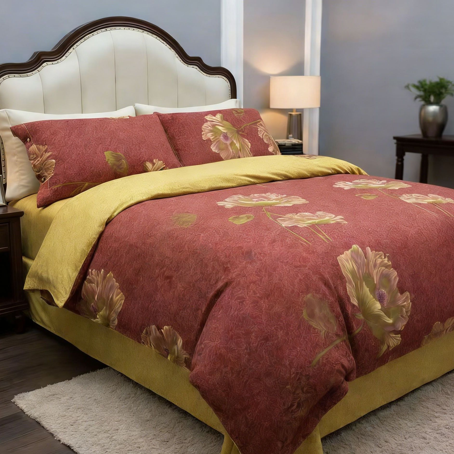 精品亲肤棉四件套--鎏金奢眠1