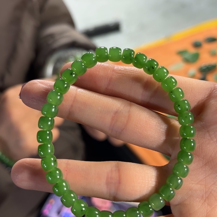 和田玉手串未镶嵌5*6