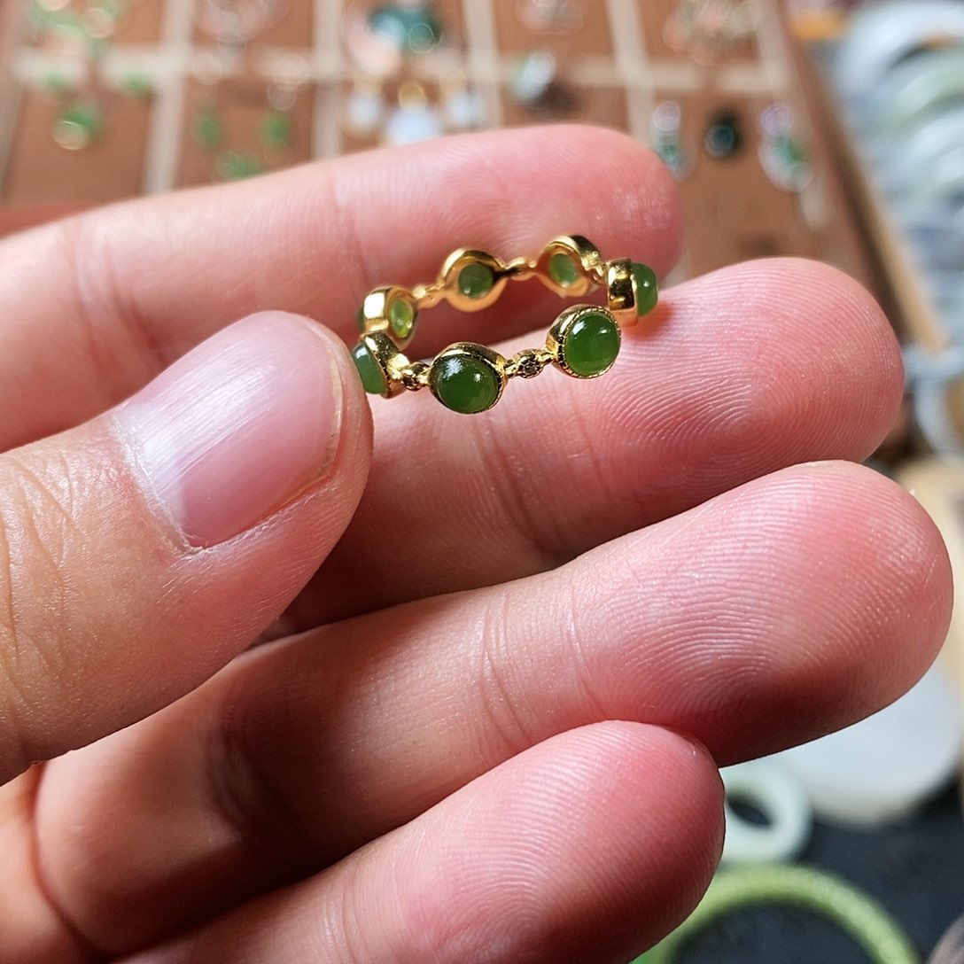 和田玉颈饰银S925镶嵌