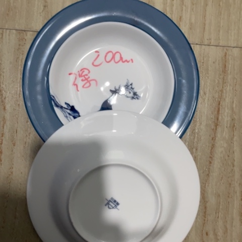 景德镇陶瓷8英寸深盘2个