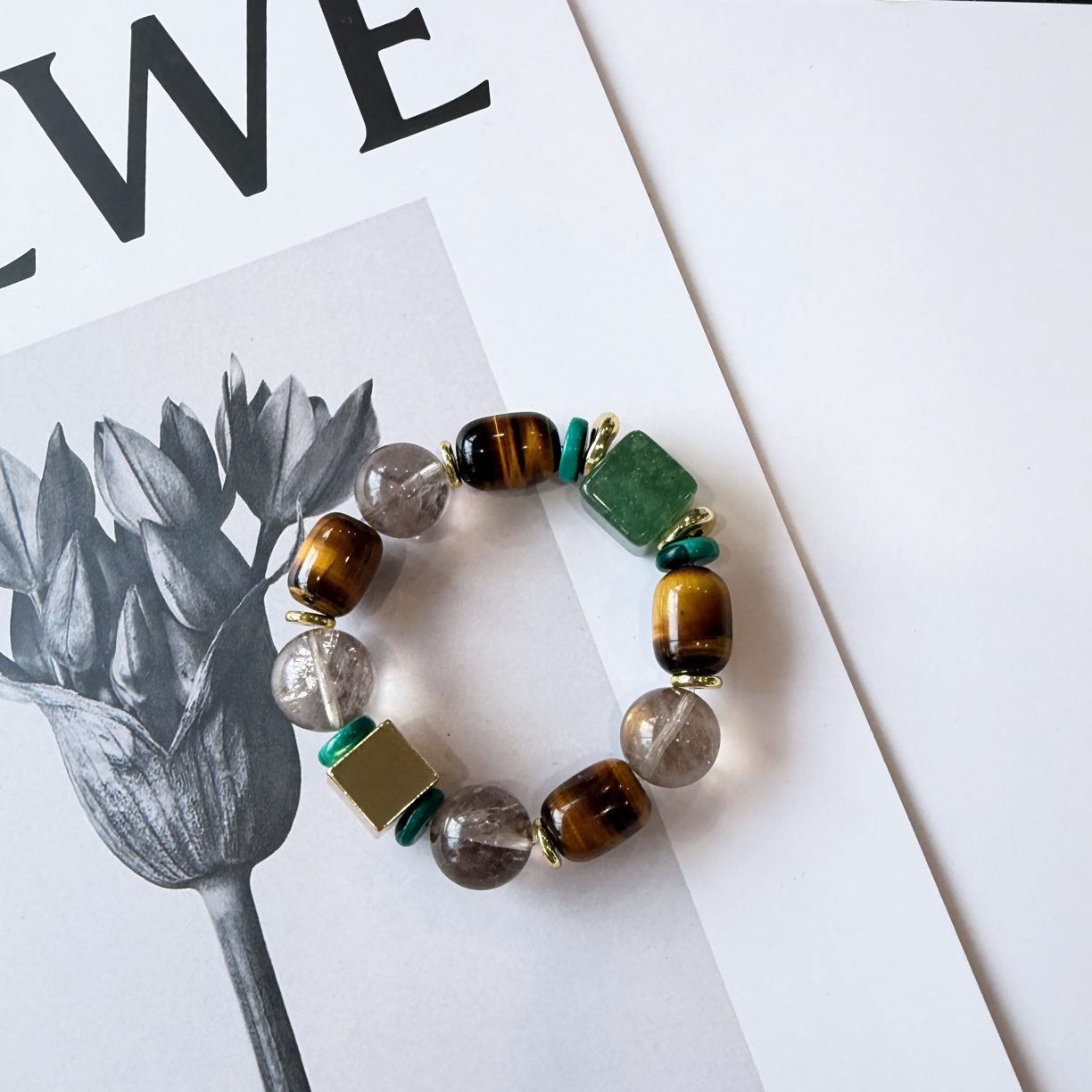 【抹茶可露丽】虎眼石桶柱茶晶绿草莓方糖多样性发货一串拍两单