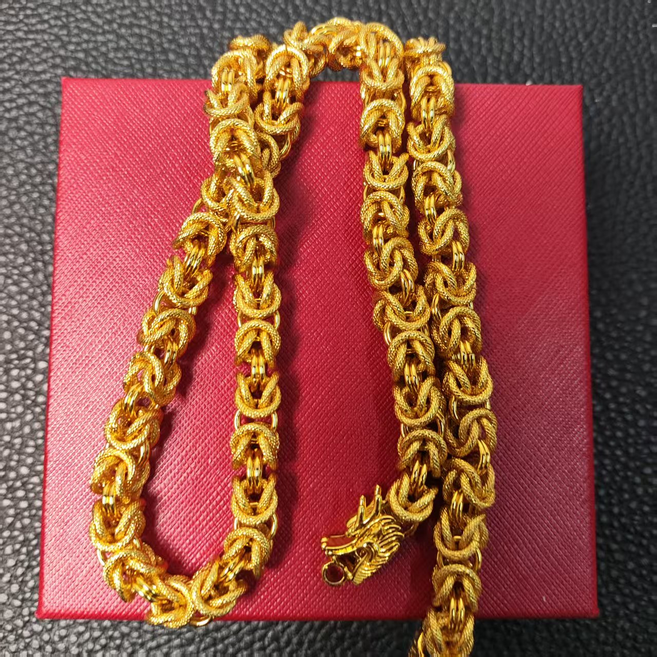 金喜严选--霸气男士龙头龙骨项链ZW